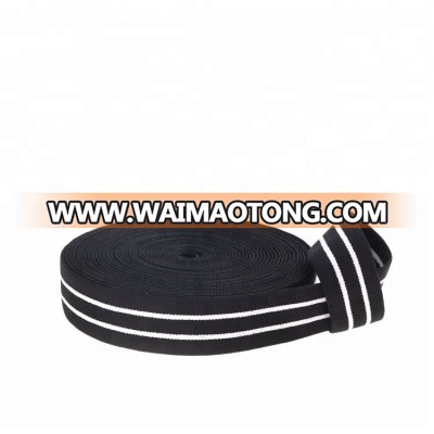 Jacquard nylon/polyester/cotton elastic webbing tape manufacturers