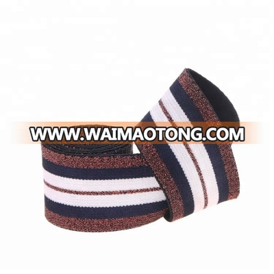 Garment webbing custom woven jacquard elastic tape band for decorative garment