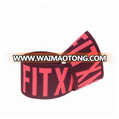 Nylon customized red 1.5 inch tubular elastic webbing for clothing