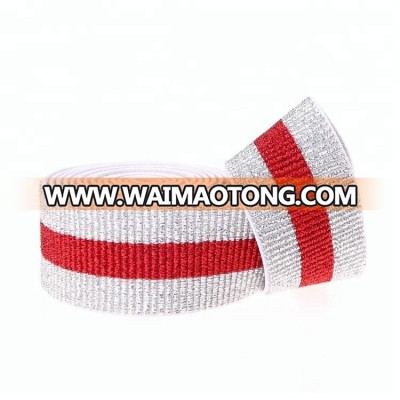 35mm Woven customized manufacturer suede elastic band webbing