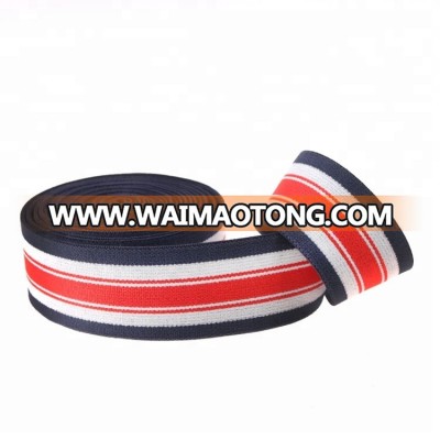 Wholesale custom elastic tape ribbon jacquard knitting elastic band for clothing / home textiles / sofa / shoes / gift packing