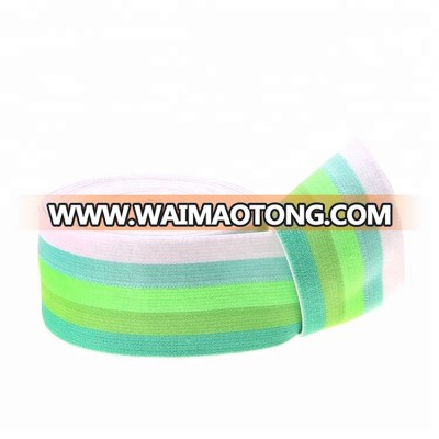 Custom logo Pattern weaved elastic Jacquard webbing band/tape