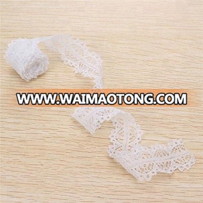 Top grade beige cotton ribbon lace for webbing best selling